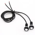 10 PCS 18mm 1.5W DC9-80V Motorcycle Eagle Eye Light Double Lens, 18mm Double Lens(Yellow Light), 18mm Double Lens(Red Light), 18mm Double Lens(White Light)