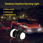10 PCS 18mm 1.5W DC9-80V Motorcycle Eagle Eye Light Double Lens, 18mm Double Lens(Yellow Light), 18mm Double Lens(Red Light), 18mm Double Lens(White Light)