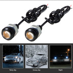 10 PCS 18mm 1.5W DC9-80V Motorcycle Eagle Eye Light Double Lens, 18mm Double Lens(Yellow Light), 18mm Double Lens(Red Light), 18mm Double Lens(White Light)
