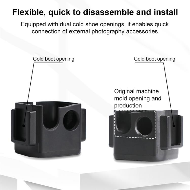 For DJI Osmo Pocket 3 Adapter Expansion Bracket, Frame with Screw, Frame with Backpack Clip, Frame with Head Strap, Frame with Chest Strap, Frame with Crab Clamp, Frame with Neck Bracket