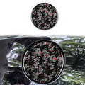 Forged Gold Foil Carbon Fiber Car Fuel Tank Cap Decorative Sticker for Chevrolet Corvette C8 2020-, Left and Right Driver, Fuel Tank Cap