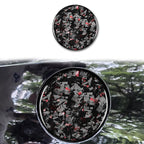 Forged Gold Foil Carbon Fiber Car Fuel Tank Cap Decorative Sticker for Chevrolet Corvette C8 2020-, Left and Right Driver, Fuel Tank Cap