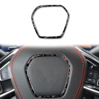 Forged Gold Foil Carbon Fiber Car Steering Wheel Frame Decorative Sticker for Chevrolet Corvette C8 2020-, Left and Right Driver, Steering Wheel Frame