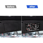 2pcs/Set Forged Gold Foil Carbon Fiber Car Makeup Mirror Panel Decorative Sticker for Chevrolet Corvette C8 2020-, Left and Right Driver, Makeup Mirror Panel