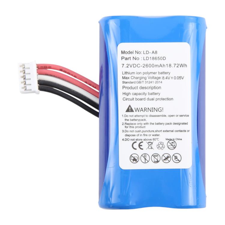 For Landi A8 E350 / E550 LD-A8 LD18650D 2600mAh Battery, For Landi A8 E350 / E550