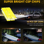2pcs/Pack 35W 3000LM 6500K IP68 Waterproof Car LED Headlight Bulb, H7