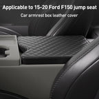 Car Central Armrest Box Protective Leather Cover Mat for Ford F150 2015-2022, For Ford F150 2015-2022