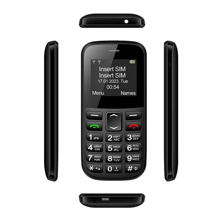 MXMID B210 Keypad Phone, 1.77 inch SC6531E, LED Flashlight, Big Keyboard Big Fonts, SOS, Network: 2G, Dual SIM, EU Plug, US Plug, UK Plug, AU Plug