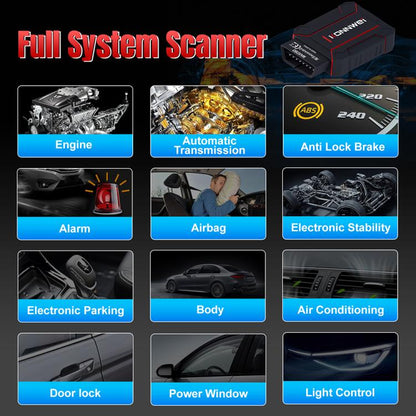 KONNWEI MAXOBD Full Car System Scanner OBD2 Diagnostic Tool Code Read, MAXOBD
