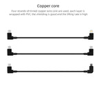 BRDRC Data Cable for DJI Mavic Air 2 / Air 2S / Mini 2, 30cm Type-C to Type-C, 30cm Type-C to 8 Pin