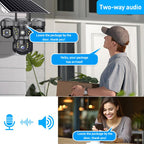 VTS29 6MP Multi-lens Panoramic Solar Surveillance PTZ Dome Camera, Southeast Asia WiFi, Southeast Asia 4G, European 4G