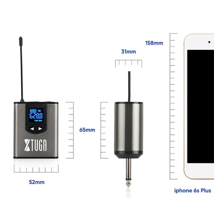 XTUGA A2 UHF Lavalier Headworn Wireless Microphone with Bodypack Transmitter, A2