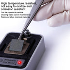 MEGA-IEDA High Hard Non-magnetic Stainless Steel Repair Tweezers, Long Tip, Short Tip, Curved Tip