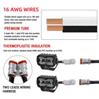 2pcs/Pack Car 70W High-power Matrix Eyes Work Light with Cable Set, Eyes