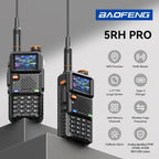 Baofeng 5RH PRO Handheld GPS/Beidou System Positioning Bluetooth Programmable Intercom, EU Plug, US Plug