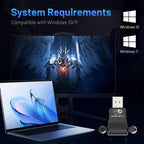RE-902 External Dual Antenna Bluetooth WiFi 2 in 1 Computer Driver-free USB Network Adapter, RE-902