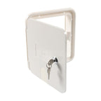 RV / Camper Power Cable Hatch with Screws and Key, Power Cable Hatch