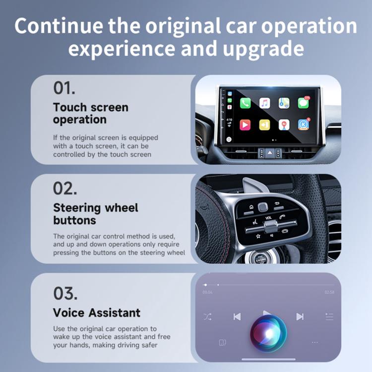 2 in 1 Car CarPlay and Android Auto Wired to Wireless Smart Box Adapter Mini USB Converter, Mini USB Smart Box Adapter
