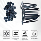 100pcs / Pack PP Universal Cable Tie Buckle, 100pcs / Pack