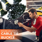 100pcs / Pack PP Universal Cable Tie Buckle, 100pcs / Pack