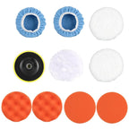 MOYI Car Hand-held Electric Beauty Waxing Sealing Glaze Polishing Machine, 9pcs / Set, 14pcs / Set, Standard Version