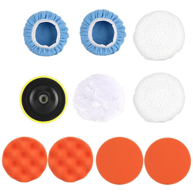 MOYI Car Hand-held Electric Beauty Waxing Sealing Glaze Polishing Machine, 9pcs / Set, 14pcs / Set, Standard Version