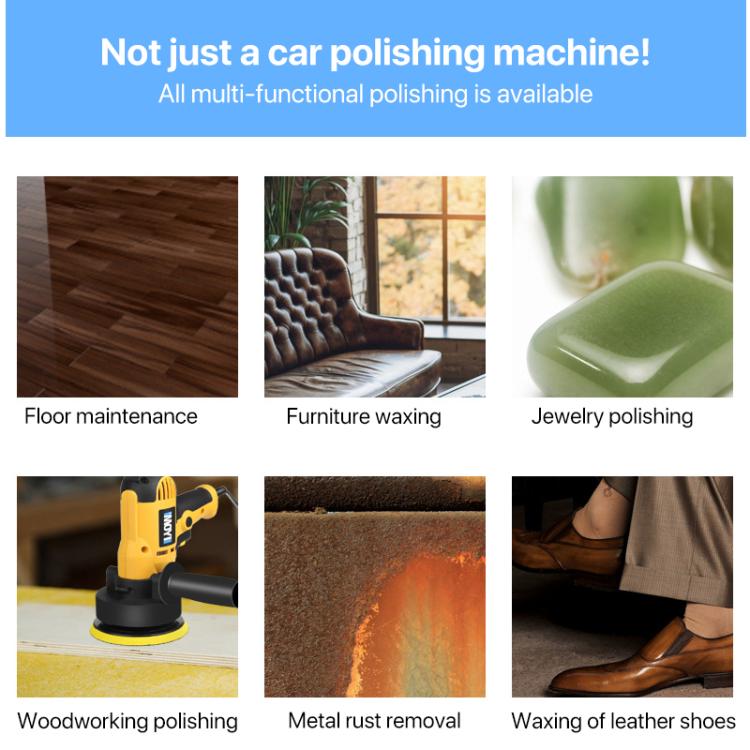 MOYI Car Hand-held Electric Beauty Waxing Sealing Glaze Polishing Machine, 9pcs / Set, 14pcs / Set, Standard Version