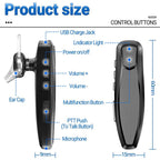 Walkie-talkie Bluetooth Wireless Earphone for Baofeng UV5R 888S / Quansheng UV K5 / K6