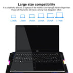 NUOXI YL-021 6-Fans RGB Light Laptop Radiator Adjustable Cooling Holder, YL-021