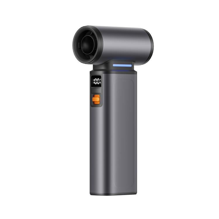 F1 Stepless Speed High-Power Turbo Handheld Fan, Dark Grey