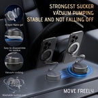 H3 Folding Vacuum Adsorption Magnetic Car Phone Holder, H3