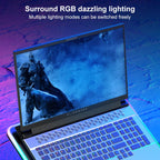 NUOXI F36-5 6-Speed Adjustable 5 Fan Laptop Cooler with RGB, NUOXI F36-5