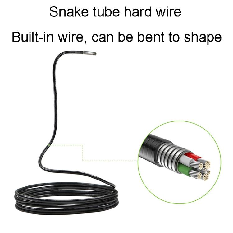 TESLONG NTS500 8mm Dual Lens 5m Industrial Pipeline Endoscope with 5 inch HD Screen, 8mm Dual Lens / 5m