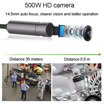 TESLONG NTS500 8mm Dual Lens 5m Industrial Pipeline Endoscope with 5 inch HD Screen, 8mm Dual Lens / 5m