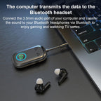 BR08T 2 in 1 Car Bluetooth AUX Receiver Transmitter Bluetooth Audio Adapter, BR08T