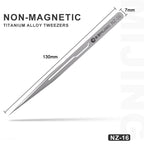 Mijing NZ-16 Non-Magnetic Ultralight 0.1mm Titanium Alloy Tweezers, Mijing NZ-16