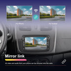 For Dacia Android 15 7 inch Wireless CarPlay Car Player Car Central Control Navigation Machine, Standard, Standard+AHD+Microphone