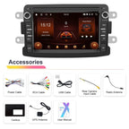 For Dacia Android 15 7 inch Wireless CarPlay Car Player Car Central Control Navigation Machine, Standard, Standard+AHD+Microphone