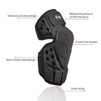 GHOST RACING GH-HX03 1 Pair Motorcycle Protective Gear Kevlar Racing Cold-proof Windproof Knee Pads, With Plush Pad, No Plush Pad