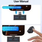 Yesido KR19 2 in 1 Magnetic Button Lavalier Microphone