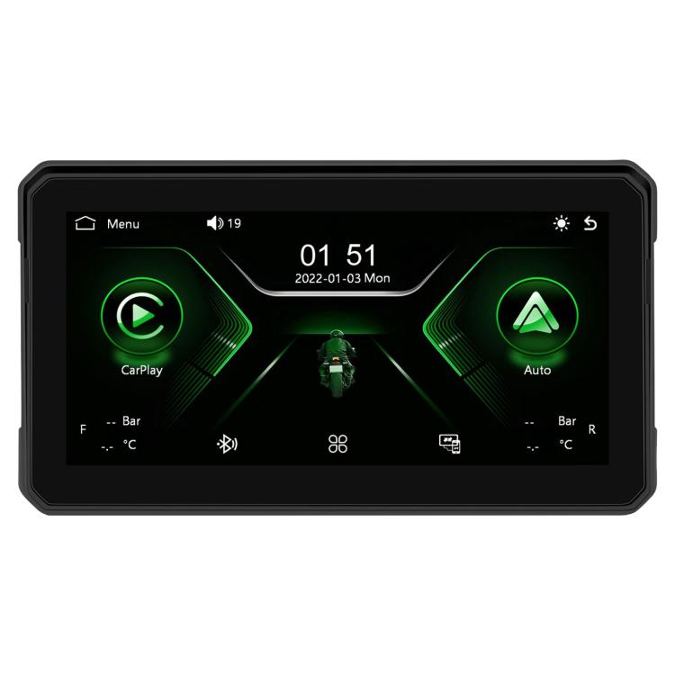 6 inch Motorcycle Wireless CarPlay and Android Auto Display Screen Navigator, A4126