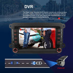 For Volkswagen Android 15 7 inch Horizontal Screen Car Player Car Central Control Navigation, Standard, Standard+AHD+Microphone