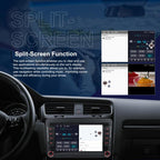 For Volkswagen Android 15 7 inch Horizontal Screen Car Player Car Central Control Navigation with Dual USB Ports, Standard, Standard+AHD+Microphone
