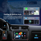 For Volkswagen Android 15 7 inch Horizontal Screen Car Player Car Central Control Navigation with Dual USB Ports, Standard, Standard+AHD+Microphone