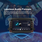 For Volkswagen Android 15 7 inch Horizontal Screen Car Player Car Central Control Navigation with Dual USB Ports, Standard, Standard+AHD+Microphone
