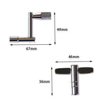 CT-826 T-shaped Square Hole Drum Key Universal Adjustment Wrench Tool for Drum Set, CT-826