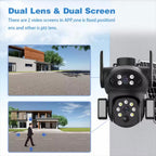X7 2MP Multi-lens Panoramic Solar Surveillance PTZ Dome Camera, X7 Southeast Asia 4G