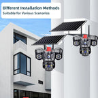 D31 9MP Multi-lens Panoramic Solar Surveillance PTZ Dome Camera, D31 Southeast Asia WiFi, D31 Southeast Asia 4G, D31 European 4G