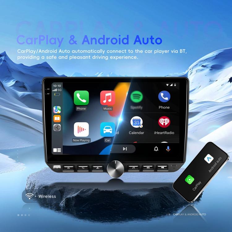 10 inch Screen Android 15 Car Navigation Audio Video Integrated Machine, Standard, Standard+AHD+Microphone