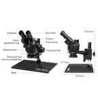 YCS 1S Max Large Base 7-45X Trinocular Microscope, YCS 1S Max